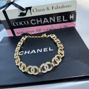 CHANEL Gold Chunky Chain Necklace